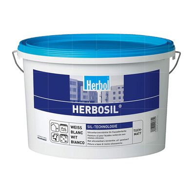 HERBOL Herbosil 12.5 Ltr WEISS Tuchmatt streiflichtunempfindliche Fassadenfarbe