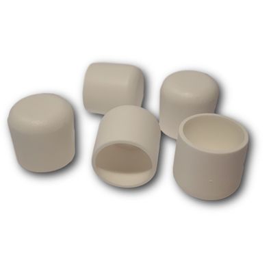 50 Abdeckkappen/ Endkappen runde Rohre 3-13 mm Durchmesser Kunststoff weiß