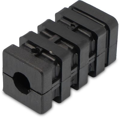 2 Expanderverbinder für Quadratrohre 20x20mm bis 40x40mm, Kunststoff, Schwarz