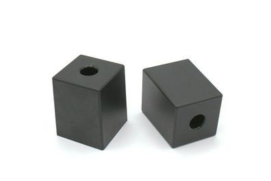 Möbelfüße/ Polsterfüße/ Gleitscheiben quadratisch 50 x 50 mm 62 mm hoch, Kunstst.