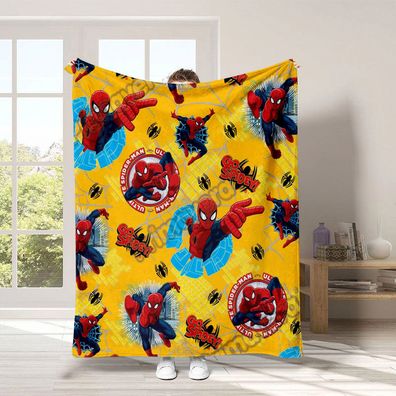 Kinder Spiderman Flanell Blanket Super Hero Klimaanlage Schlafdecke Schüler Decke