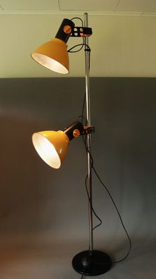 Temde Stehlampe 1960s Mid-Century Space Age Gelb / Lampe / Floor Lamp #N