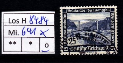Los H8484: Deutsches Reich Mi. 641 x, gest.