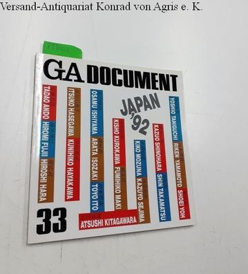 Futagawa, Yukio (Publisher/ Editor): Global Architecture (GA) - Dokument No. 33