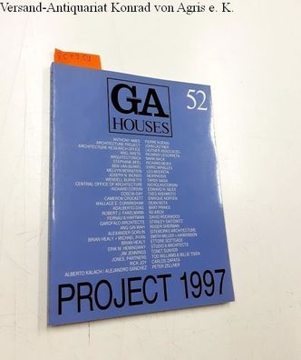 Futagawa, Yukio (Publisher): Global Architecture (GA) - Houses No. 52
