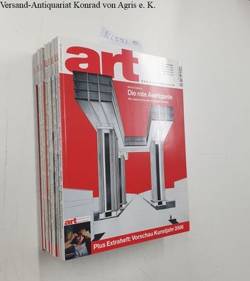 Diverse Autoren: Art. Das Kunstmagazin. Konvolut aus 12 Heften aus dem Jahr 2006