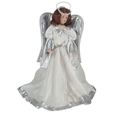 Franklin Heirloom Dolls 1988 Porzellanpuppe The Heralding Angel H 47 cm
