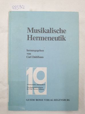 Beiträge zur musikalischen Hermeneutik.