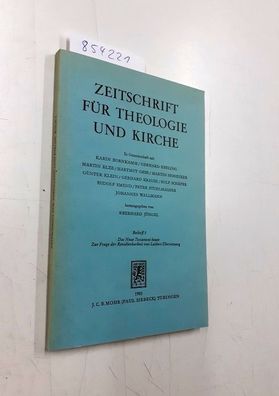 Jüngel, Eberhard (Hrsg.): Das Neue Testament heute : zur Frage d. Revidierbarkeit von