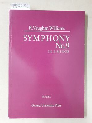 Symphony No. 9 In E Minor : Score :