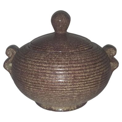 Jasba Keramik Bowletopf mit Aussparung für Kelle H 23 D 32 cm