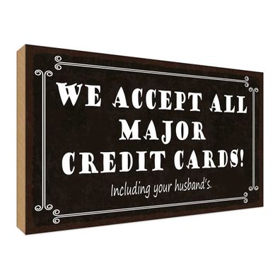 vianmo Holzschild Holzbild Spruch 40x30 cm we accept all major credit cards