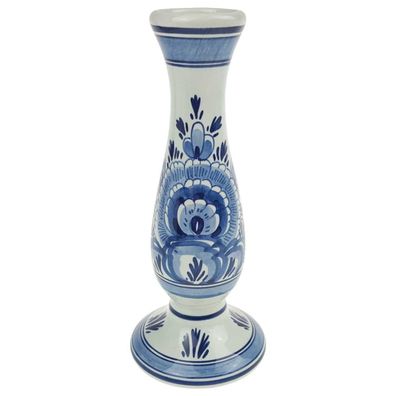 Vase Keramik Delfts Blauw Blumendekor