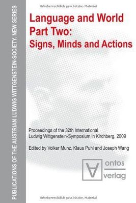 Munz, Volker, Klaus Puhl and Joseph Wang: Language and world; Teil: Pt. 2., Signs, mi