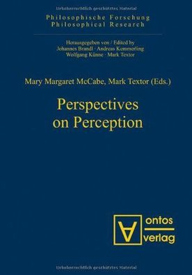 McCabe, Mary Margaret (Herausgeber): Perspectives on perception.