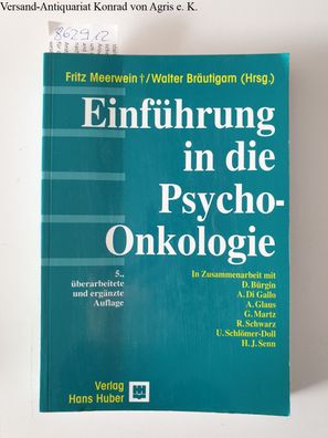 Meerwein, Fritz (Herausgeber) und Dieter (Mitwirkender) Bürgin: Einführung in die Psy