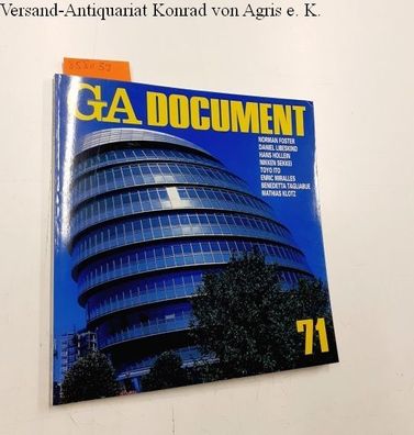 Futagawa, Yukio (Publisher/ Editor): Global Architecture (GA) - Dokument No. 71