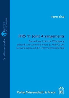 Ünal, Fatma: IFRS-11-Joint-Arrangements : Darstellung, kritische Würdigung anhand von