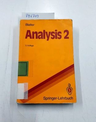 Blatter, Christian: Analysis 2 (Springer-Lehrbuch) (German Edition)