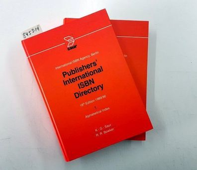 Ederer, Walter and ISBN Agency <Berlin West> International: Publishers' International