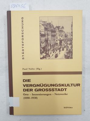 Die Vergnügungskultur der Großstadt: Orte - Inszenierungen - Netzwerke (1880-1930) (S