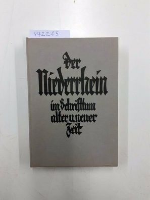 Plönes, Heinrich (Herausgeber): Der Niederrhein im Schrifttum alter und neuer Zeit :