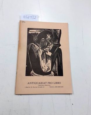 Antiquariat Pro Libro, Waltraud Materne: Antiquariat Pro Libro Katalog 117 , Septembe