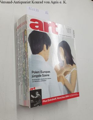 Diverse Autoren: Art. Das Kunstmagazin. Konvolut aus 12 Heften aus dem Jahr 2004