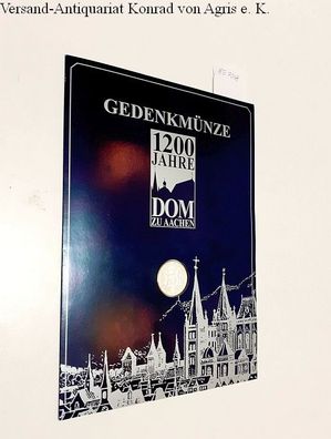 Ott, Erich (Entwurf): Gedenkmünze 1200 Jahre Dom zu Aachen - Münze in Sammlerbogen