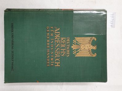 Deutsches Reichs-Adressbuch für Industrie, Gewerbe, Handel 1933 (Band I) :