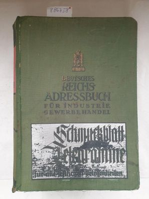 Deutsches Reichs-Adressbuch für Industrie, Gewerbe, Handel : 1941 : Buch VI : Bezugsq
