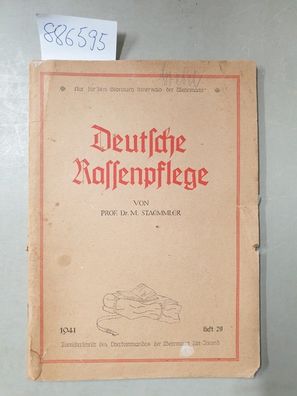 Deutsche Rassenpflege. Tornisterschrift des OKW, Abt.-Inland, Heft 29