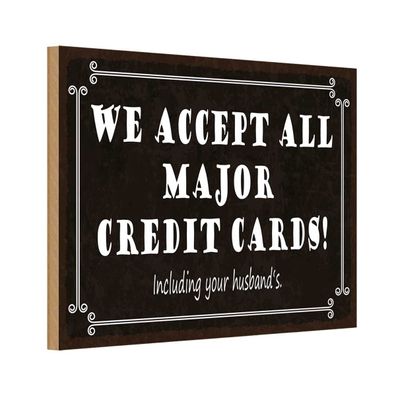 vianmo Holzschild Holzbild Spruch 30x20 cm we accept all major credit cards