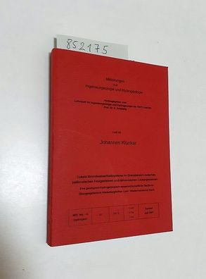 Klünker, Johannes und K. Schetelig (Hrsg.): Lokale Grundwassserfließsysteme im Grenzb