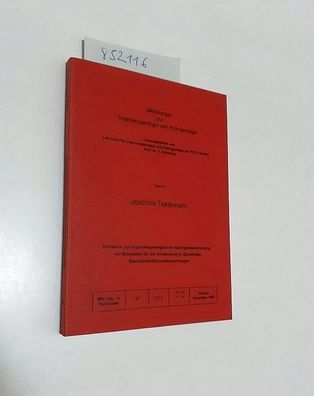 Tiedemann, Joachim und K. (Hrsg.) Schetelig: Verfahren zur ingenieurgeologischen Gebi
