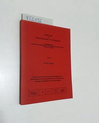 Kaus, Arnim und K. Schetelig (Hrsg.): Entwicklung und Anwendung strukturgeologischer