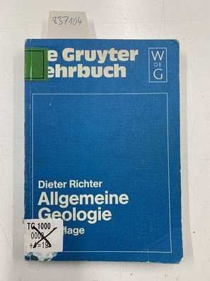 Richter, Dieter: Allgemeine Geologie