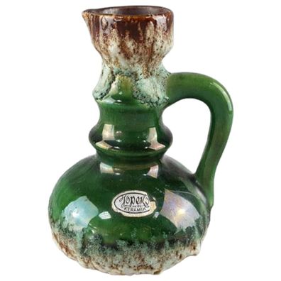 Jopeko Keramik Modell 7201/15 grün Fat Lava Vase H 14,6 cm