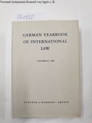 Laun, Rudolf, Hermann von Mangoldt Jost Delbrück a. o.: German Yearbook of Internatio