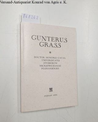 Misterska, Ellsbieta: Gunterus Grass : doctor honoris causa Universitatis Studiorum M