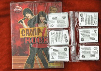 Camp Rock (2009) Stickeralbum + kompletter Satz , Panini
