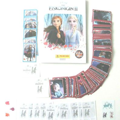 Die Eiskönigin 2 (2019) kompletter Stickersatz + Leeralbum + 50 Cards , Panini