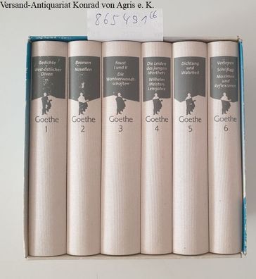 Goethe, Johann Wolfgang von: Johann Wolfgang von Goethe - Werke in 6 Bänden. Im farb.