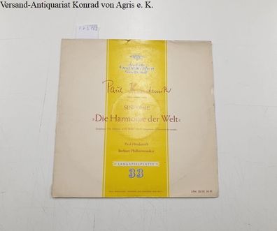 Hindemith, Paul: Sinfonie "Die Harmonie der Welt" : Paul Hindemith : Berliner Philhar