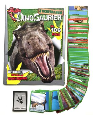 Dinosaurier (2022) Stickeralbum + kompletter Satz (216 Sticker) , Blue Ocean