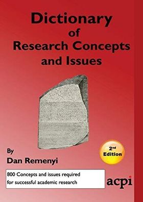 Remenyi, Dan: A Dictionary of Research Concepts and Issues - 2nd Ed
