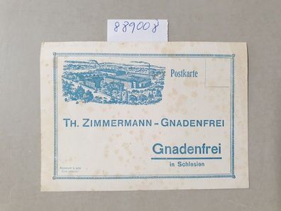 Th. Zimmermann : Werbe - Postkarte :