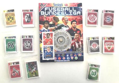 Bundesliga 2010/11 : Kompletter Satz (423 Sticker) + Leeralbum , Topps