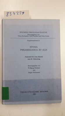 Eismann, Wolfgang und Jürgen Petermann: Studia phraseologica et alia: Festschrift für