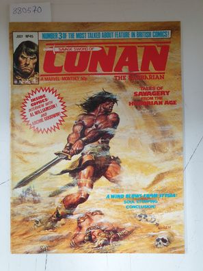 Savage Sword of Conan The Barbarian, No. 45, July 1981